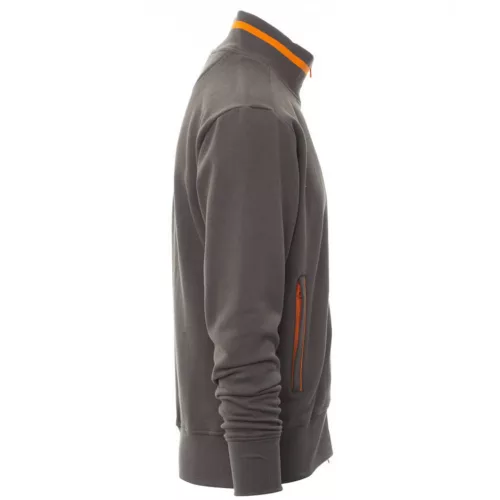 Payper Sydney Cipzáras Pulóver Szürke/Narancs - M