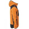 Payper Trip Narancssárga/Fekete Cipzáras Kapucnis Pulóver