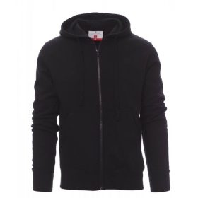 Payper Portland Fekete Cipzáros Kapucnis Pulóver