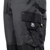 Stenso Prisma Spandex Szürke/Fekete kantáros nadrág bal combzseb