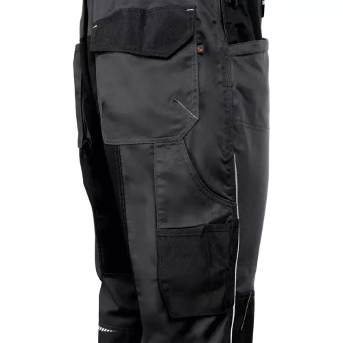 Stenso Prisma Spandex Szürke/Fekete kantáros nadrág jobb oldali zsebek