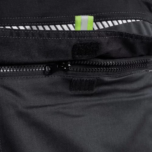 Stenso Prisma Spandex Szürke/Fekete kantáros nadrág fényvisszaverő elemek, zsebek