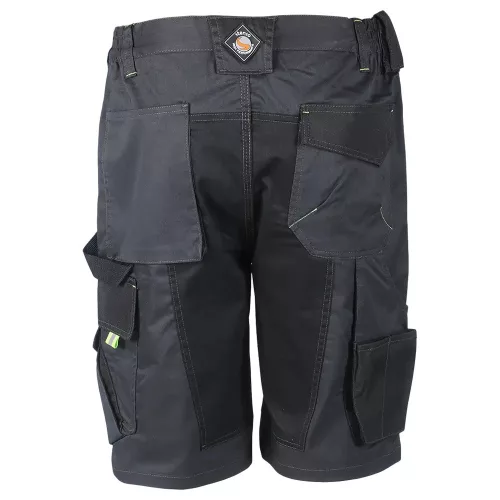 Stenso Prisma Spandex Szürke/Fekete munkás rövidnadrág hátoldala