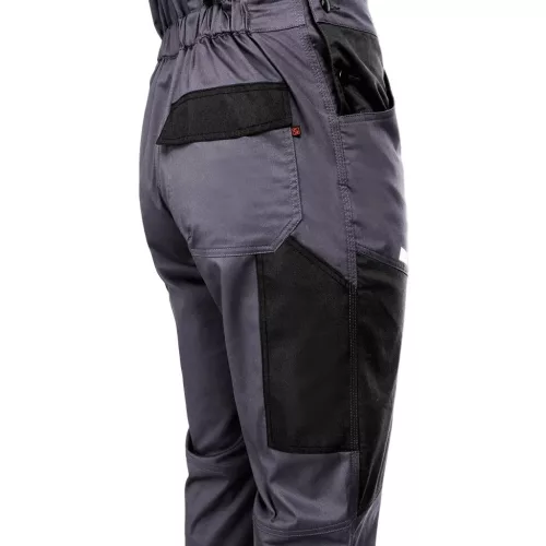 Stenso EOS Stretch Szürke/Fekete kantáros nadrág - 42