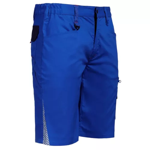 Stenso Prisma Light Stretch Királykék munkás rövidnadrág jobb eleje