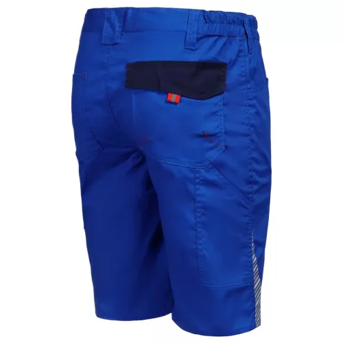 Stenso Prisma Light Stretch Királykék munkás rövidnadrág jobb hátulja