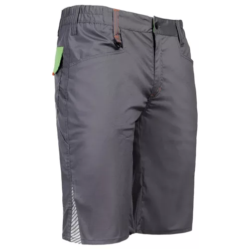 Stenso Prisma Light Stretch Szürke/Zöld munkás rövidnadrág jobb eleje
