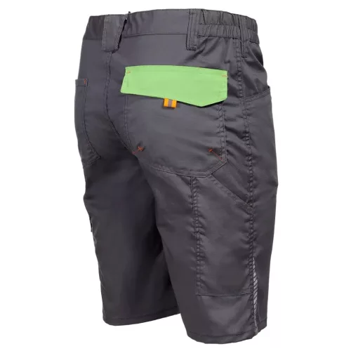 Stenso Prisma Light Stretch Szürke/Zöld munkás rövidnadrág - 44