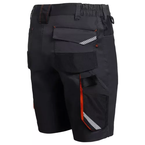 Stenso Kastor Stretch Szürke/Narancs munkás rövidnadrág - 44