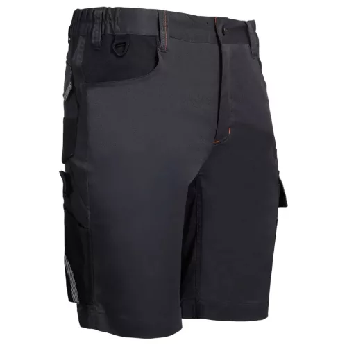 Stenso Kastor Stretch Szürke/Narancs munkás rövidnadrág - 44
