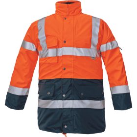 Cerva Bi Road Téli Láthatósági Kabát HV Narancssárga