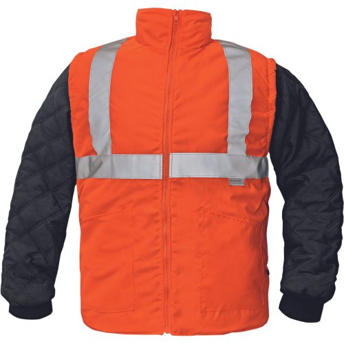 03010019_Cerva Bi Road Téli Láthatósági Kabát NARANCSSARGA