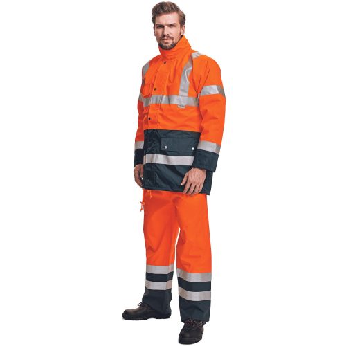 03010019_Cerva Bi Road Téli Láthatósági Kabát NARANCSSARGA