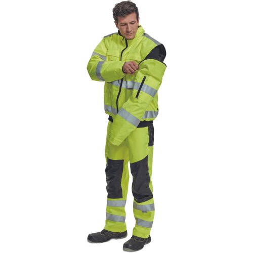 03010071_Cerva Clovelly Pilot Láthatósági Téli Dzseki HV Sárga