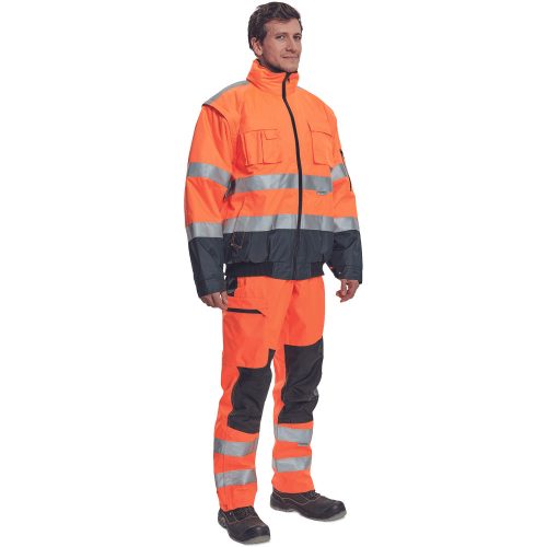 Cerva Clovelly Pilot Láthatósági Téli Dzseki narancskék