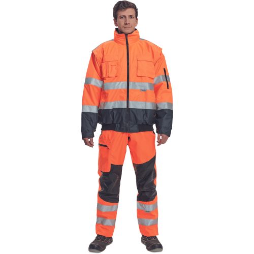 Cerva Clovelly Pilot Láthatósági Téli Dzseki narancskék