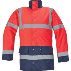 03010073_Cerva Sefton Vízálló Láthatósági Télikabát hv piros