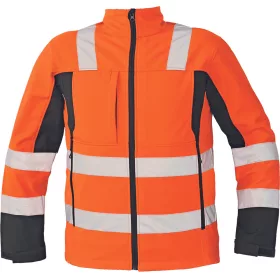 03010347 Cerva Malton Láthatósági Softshell Dzseki hv narancssárga