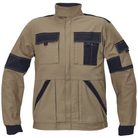 03010378_Cerva Max Summer Pamut Munka Kabat homok fekete