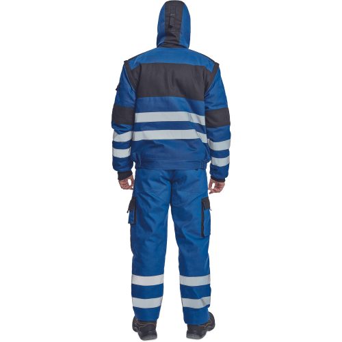 03010452_Cerva Max Winter RFLX Téli Munkáskabát Kék Fekete
