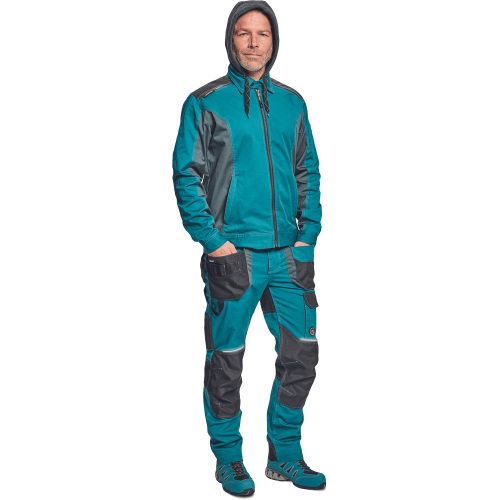 03010555 Cerva Dayboro Munkakabát petrolkék