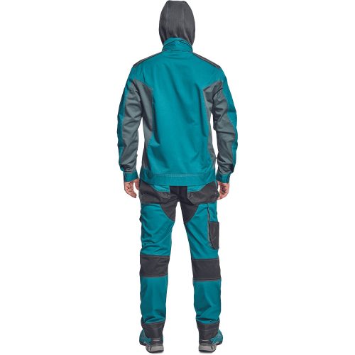 03010555 Cerva Dayboro Munkakabát petrolkék