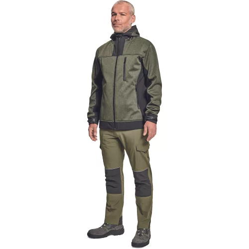 Cerva Huyer Softshell Dzseki olajzold