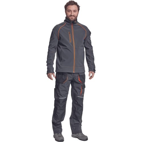 Cerva Emerton Plus Softshell Dzseki Antracit - L