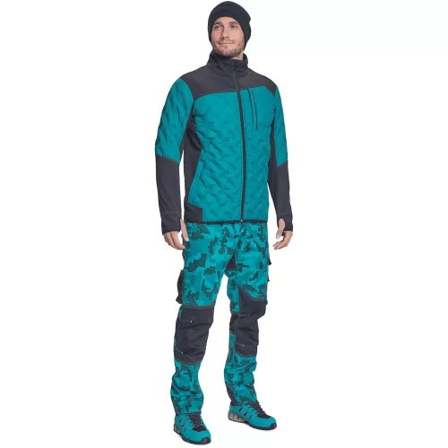 03010598 Cerva Neurum Softshell Kabát Petrolkék