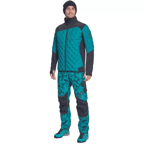 03010598 Cerva Neurum Softshell Kabát Petrolkék