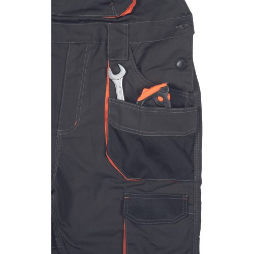 Cerva Emerton Plus Kantáros Nadrág Antracit - 52