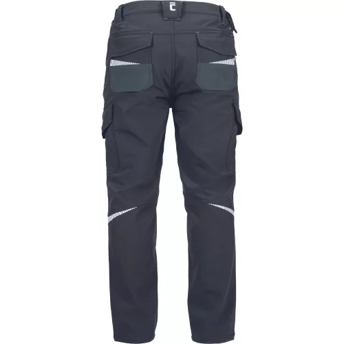 EMERTON STR Fekete Téli Softshell Bélelt Munkásnadrág - L