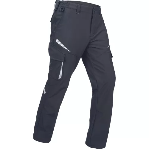 EMERTON STR Fekete Téli Softshell Bélelt Munkásnadrág - L
