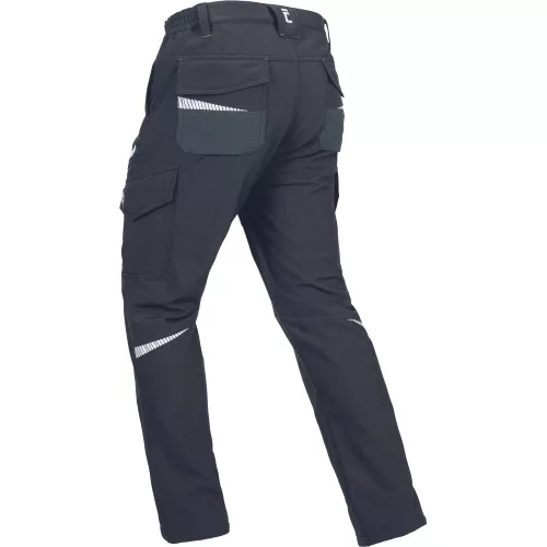 EMERTON STR Fekete Téli Softshell Bélelt Munkásnadrág - L