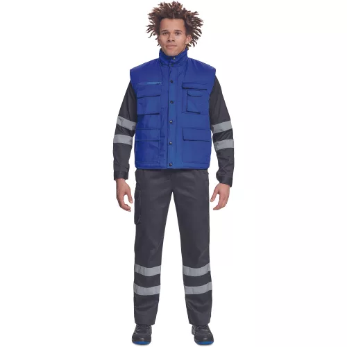 Cerva Triton Bélelt Munkás Mellény Királykék - 3XL