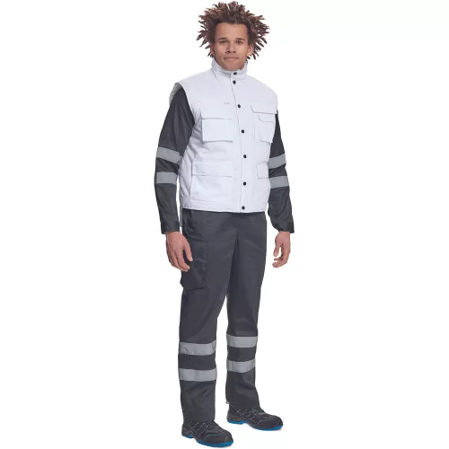 Cerva Triton Bélelt Munkás Mellény Fehér - 3XL