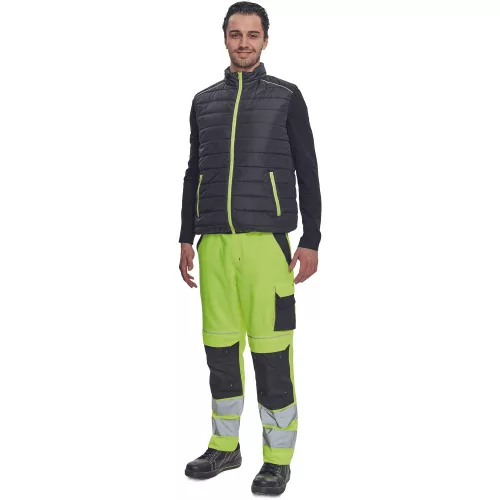 Cerva Max Vivo Light Munkás Mellény Fekete/Sárga