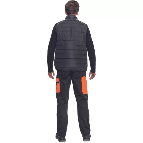 Cerva Max Vivo Light Munkás Mellény Fekete/Narancssárga