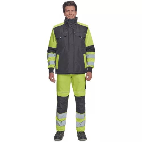 Cerva Max Vivo Munkás Mellény Fekete/Sárga - XXL