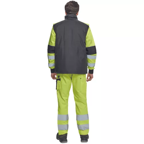 Cerva Max Vivo Munkás Mellény Fekete/Sárga - XXL