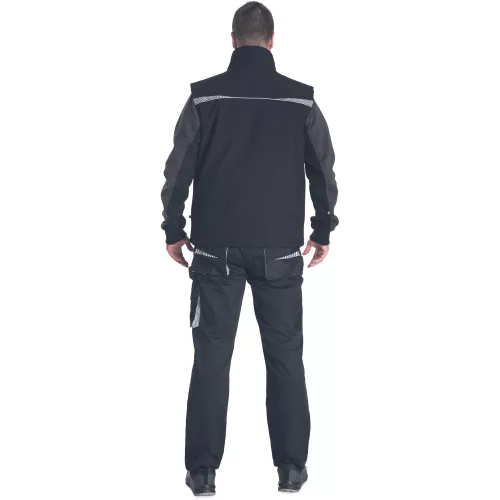 EMERTON STR Fekete Téli Munkás Mellény