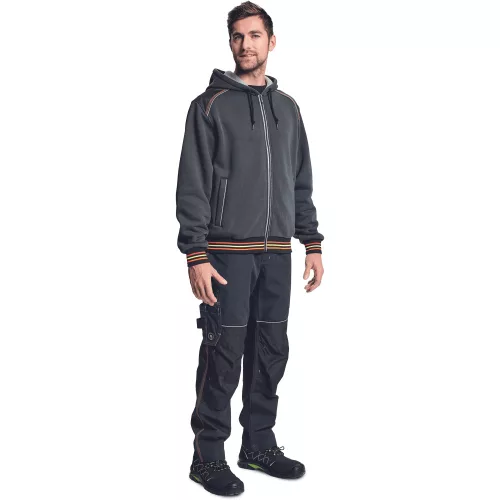 Cerva Knoxfield RYO Kapucnis Munka Pulóver Antracit - L