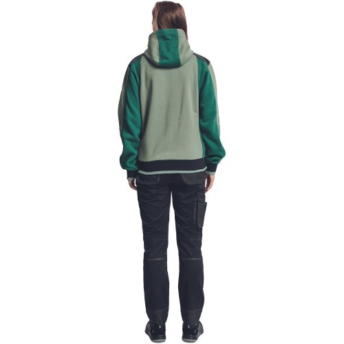 Cerva Dayboro Kapucnis Munkás Pulóver szürkés zöld