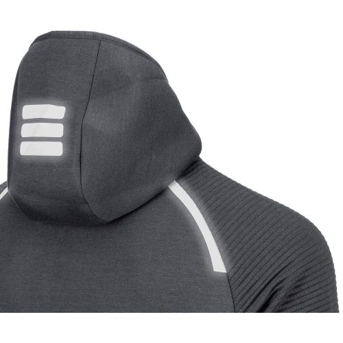 L-SURE CRAIG Fekete Szabadidős Kapucnis Pulóver - M