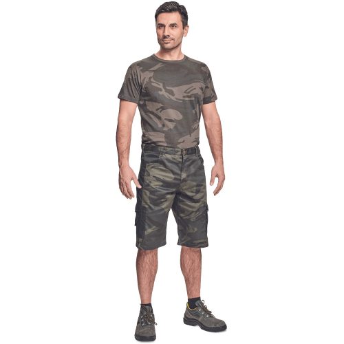 03100015 CRV Crambe Munkavedelmi Terepes Rovidnadrag zold