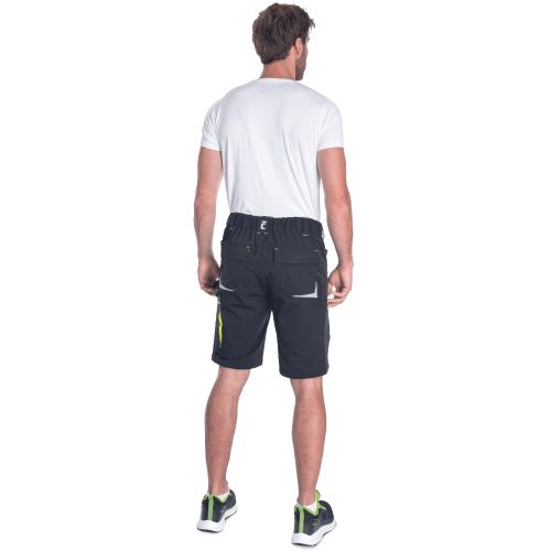 L-SURE DAWSON Fekete Rövid Munkásnadrág