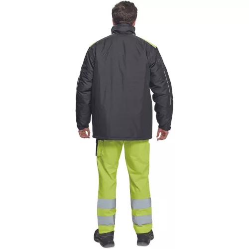 Cerva Max Vivo Téli Munkáskabát Fekete/Sárga - L