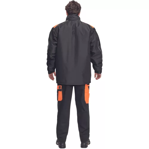 Cerva Max Vivo Téli Munkáskabát Fekete/Narancssárga