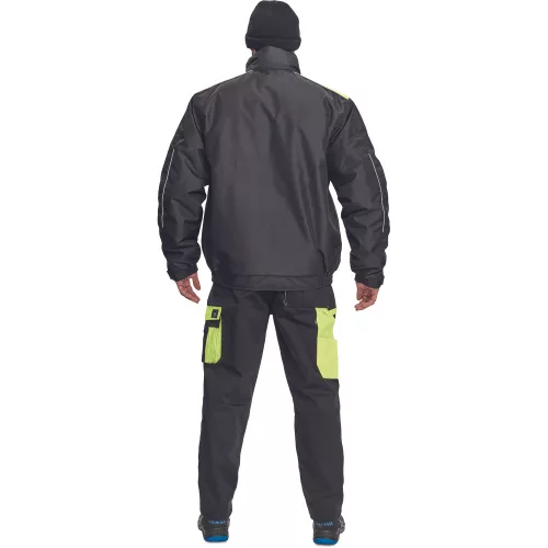 Cerva Max Vivo Pilot Téli Munkásdzseki Fekete/Sárga - 4XL