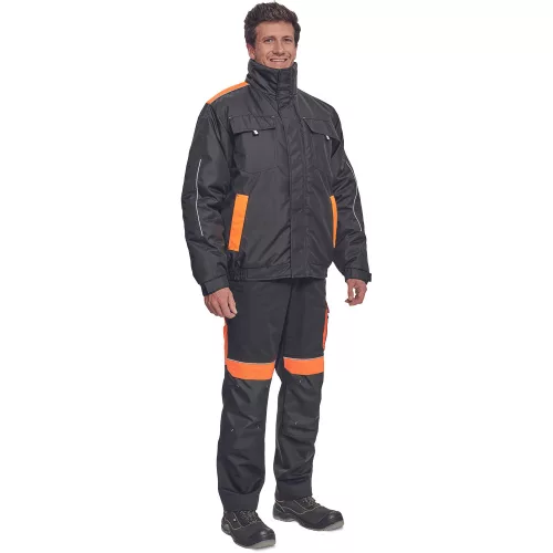 Cerva Max Vivo Pilot Téli Munkásdzseki Fekete/Narancssárga - 4XL